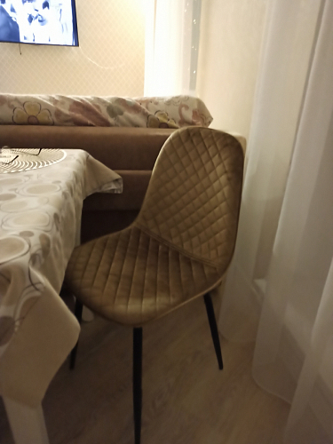 Стул на металлокаркасе Capri голубой фото покупателя 56