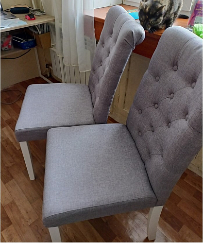 Стул Amelia white / fabric cream фото покупателя 17