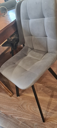 Стул на металлокаркасе Чилли зеленый / черный фото покупателя 696