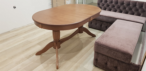 Деревянный стол Зубр-1 дуб фото покупателя 1