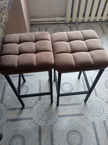 Барный стул Лофт катания лаванда / белый матовый фото покупателя 102