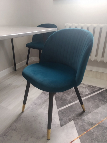 Стул на металлокаркасе Gabi 1 light purple / black фото покупателя 204