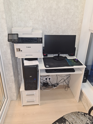 Компьютерный стол Джаз-24 правый дуб сонома фото покупателя 66