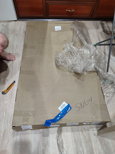 Стол Центавр дуб галифакс / черный матовый фото покупателя 62