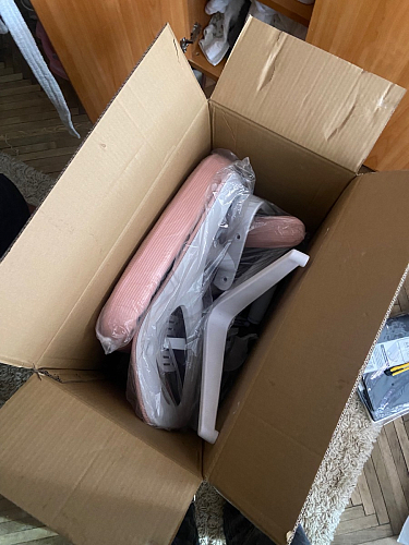 Компьютерное кресло Konfi dark gray / pink / white фото покупателя 139