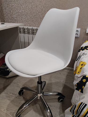 Компьютерное кресло Kolin с подушкой clear / white фото покупателя 104