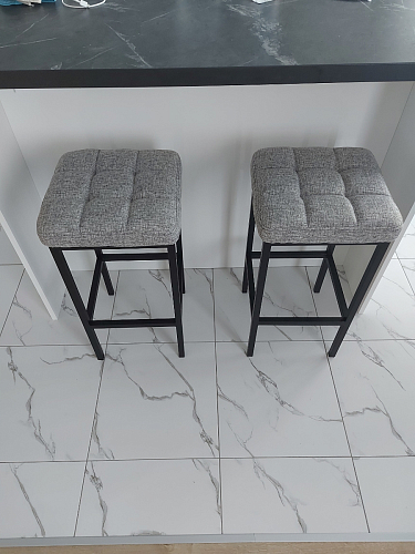 Барный стул Лофт линкольн белый / белый матовый фото покупателя 312