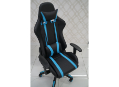 Компьютерное кресло Blok light blue / black из шоурума 2