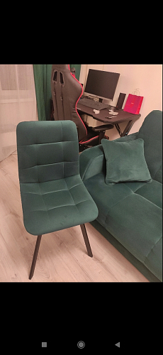 Комплект стульев Чилли 2 шт бежевый / черный фото покупателя 969