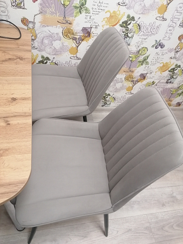 Стул на металлокаркасе Седа К кирпичный / черный фото покупателя 52