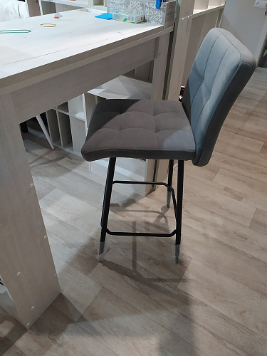 Барный стул Medeo серый велюр фото покупателя 9