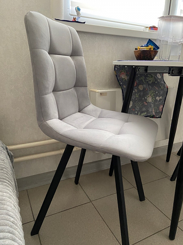 Стул на металлокаркасе Чилли бежевый / белый каркас фото покупателя 1418