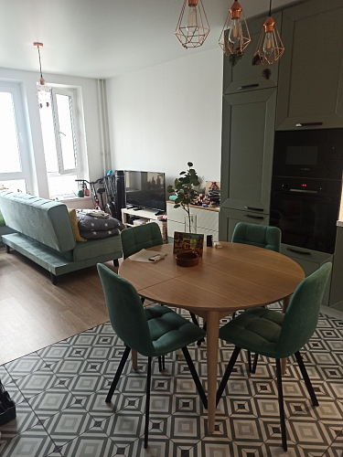 Стул на металлокаркасе Чилли зеленый / черный фото покупателя 1029