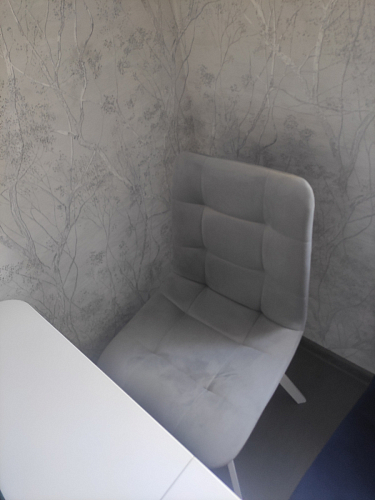 Стул на металлокаркасе Чилли синий / белый фото покупателя 1383