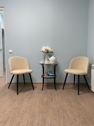 Стул на металлокаркасе Gabi 1 light purple / black / gold фото покупателя 182