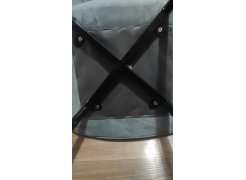 Стул на металлокаркасе Вейв светло-серый (hl 63) / 10К черный каркас фото покупателя 319