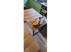 Стол Лота Лофт 120 25 мм дуб делано темный / черный матовый фото покупателя 352