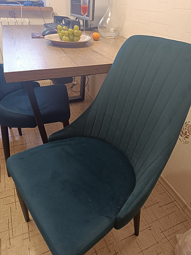 Стул на металлокаркасе Kora dark gray / black фото покупателя 306