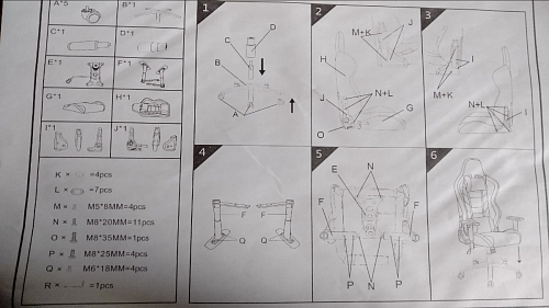 Компьютерное кресло Racer черное / голубое фото покупателя 76