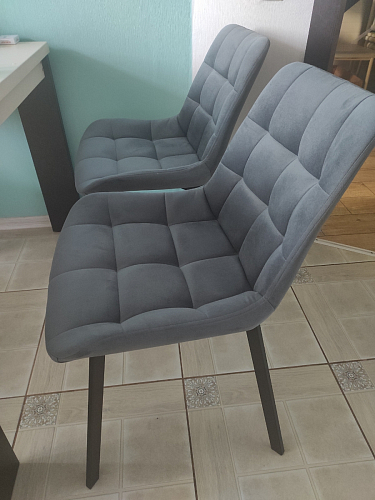 Стул на металлокаркасе Челси велюр коричневый / черный каркас фото покупателя 96