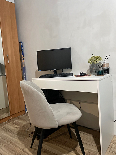 Стул на металлокаркасе Gabi 1 light purple / black фото покупателя 807