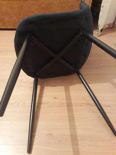 Стул на металлокаркасе Lilu dark grey / black фото покупателя 31