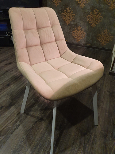 Стул на металлокаркасе Челси бежевый / черный фото покупателя 68