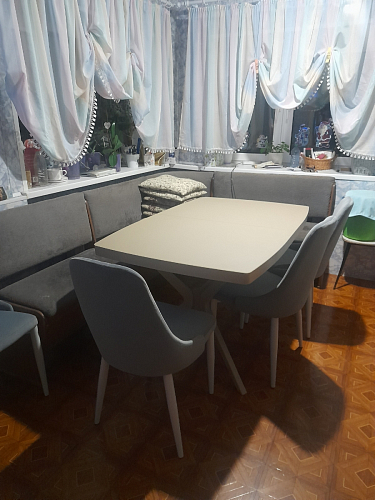 Стул на металлокаркасе Kora green / black фото покупателя 448