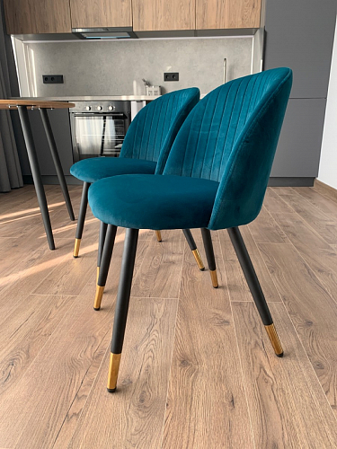 Стул на металлокаркасе Gabi gray / black фото покупателя 36