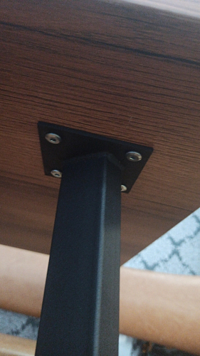 Стол Тринити Лофт 120 32 мм дуб галифакс табако / черный матовый фото покупателя 408