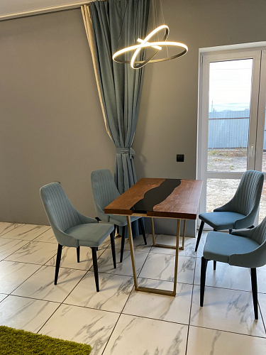 Стул на металлокаркасе Kora green / black фото покупателя 439