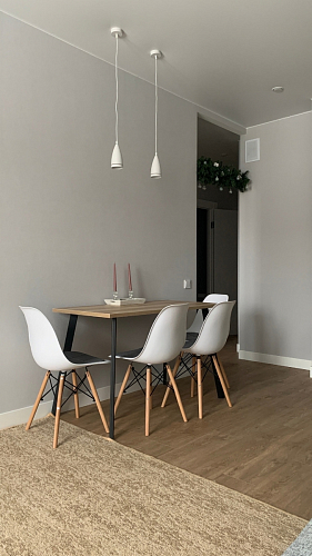 Стол Тринити Лофт 120 32 мм дуб галифакс табако / черный матовый фото покупателя 435