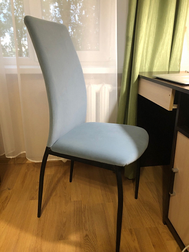 Стул на металлокаркасе Tod light blue / yellow / black фото покупателя 29