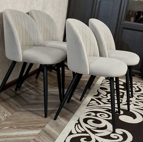 Стул на металлокаркасе Gabi gray / black фото покупателя 516