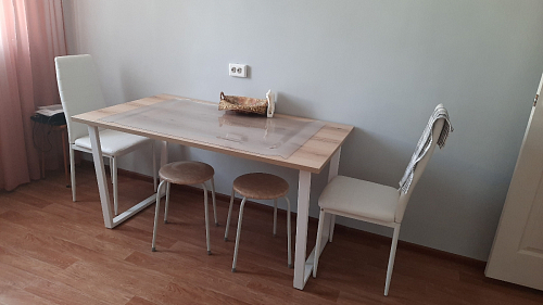 Стол Лота Лофт 140 25 мм черный матовый / бетон фото покупателя 358