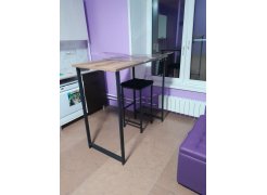 Барная стойка Дилан Лофт 120х40х90 бетон светлый фото покупателя 191