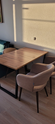 Деревянный стол Лота Лофт 120x75 дуб крафт табачный / черный матовый фото покупателя 936