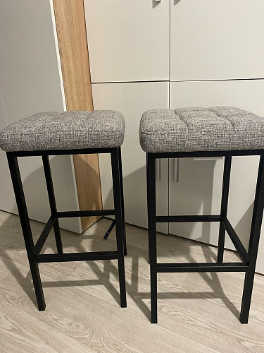 Барный стул Лофт микровелюр катания блэк / черный матовый фото покупателя 131