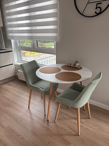 Стол Lorini 80 white / wood фото покупателя 15