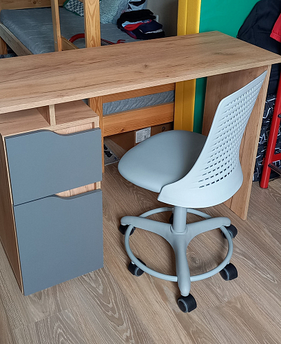 Компьютерное кресло Kiddy/Кидди бирюзовое ткань (сетка) фото покупателя 48