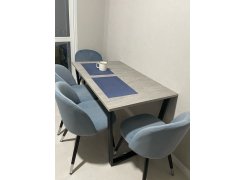 Стол Лота Лофт 140 25 мм черный матовый / бетон фото покупателя 628