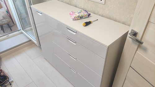 Комод Кастор белый / мокко фото покупателя 8