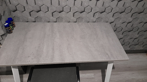 Стол Тринити Лофт 120 25 мм черный матовый / юта фото покупателя 135