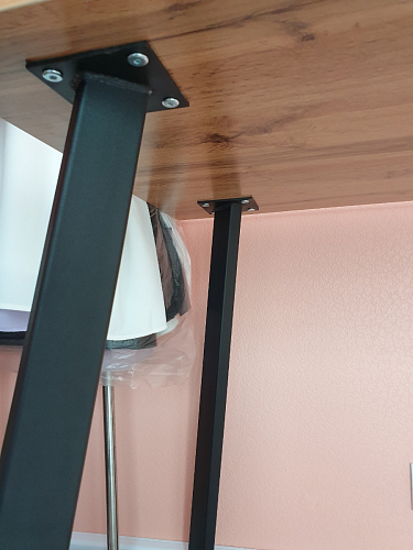 Стол Тринити Лофт 120 32 мм бетон / черный матовый фото покупателя 693