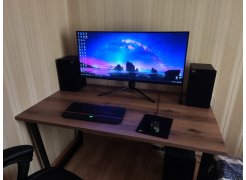 Стол Лота Лофт 120 25 мм дуб делано темный / черный матовый фото покупателя 793