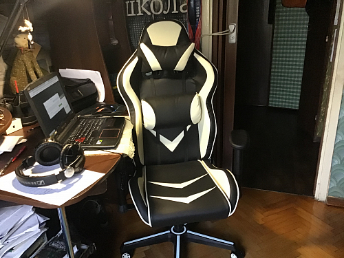 Компьютерное кресло Racer черный / красный / бежевый фото покупателя 190