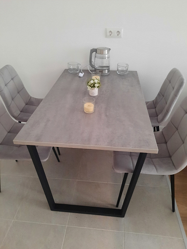 Стол раскладной Лота Лофт 120 25 мм юта / черный матовый фото покупателя 813