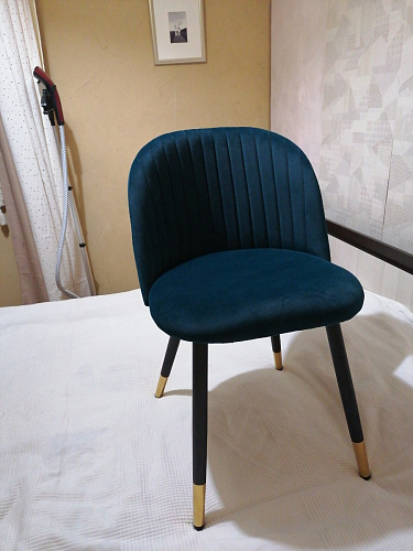 Стул на металлокаркасе Gabi gray / black фото покупателя 912