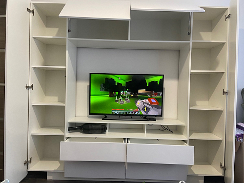 Готовая гостиная Румба белый / белый глянец  - Уцененный экземпляр фото покупателя 24