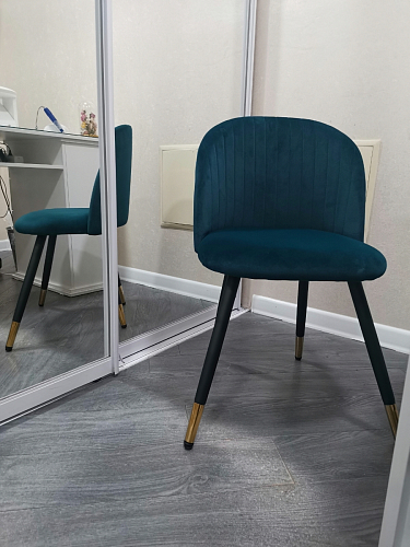 Стул на металлокаркасе Gabi 1 light purple / black фото покупателя 717